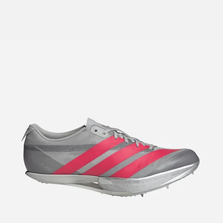 adidas Adizero Prime SP4 Sprinting Bahnschuhe Grey Two/Lucid Red/Silver Metallic