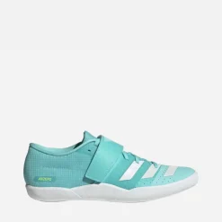adidas Adizero Throws Cloudfoam Wurf Diskus Speer Spikes Flash Aqua/Zero Metalic/Lucid Lemon