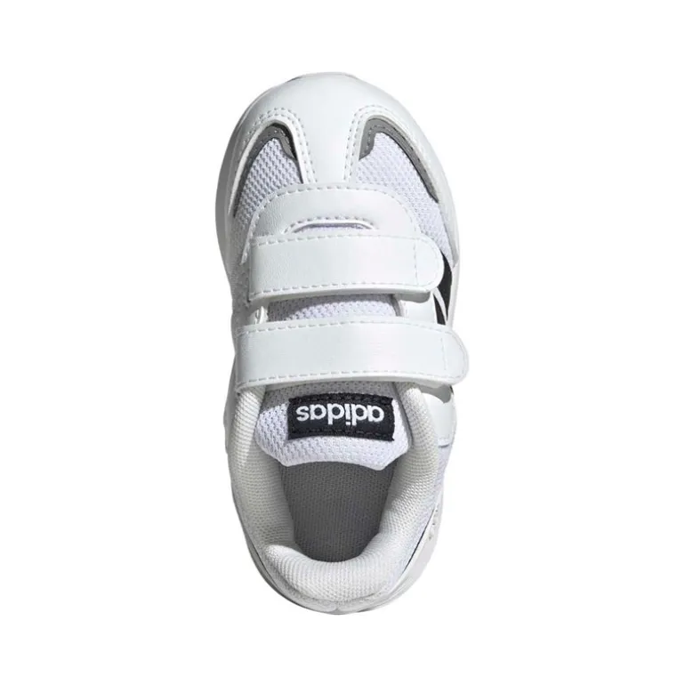 adidas Babys Tensaur Klettverschluss Sneaker Cloud White/Core Black/Grey Four