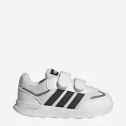 adidas Babys Tensaur Klettverschluss Sneaker Cloud White/Core Black/Grey Four