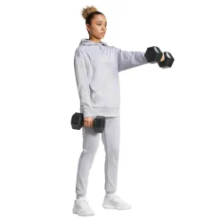 adidas Damen AEROREADY Game And Go Hoodie Glory Grey/Weiß