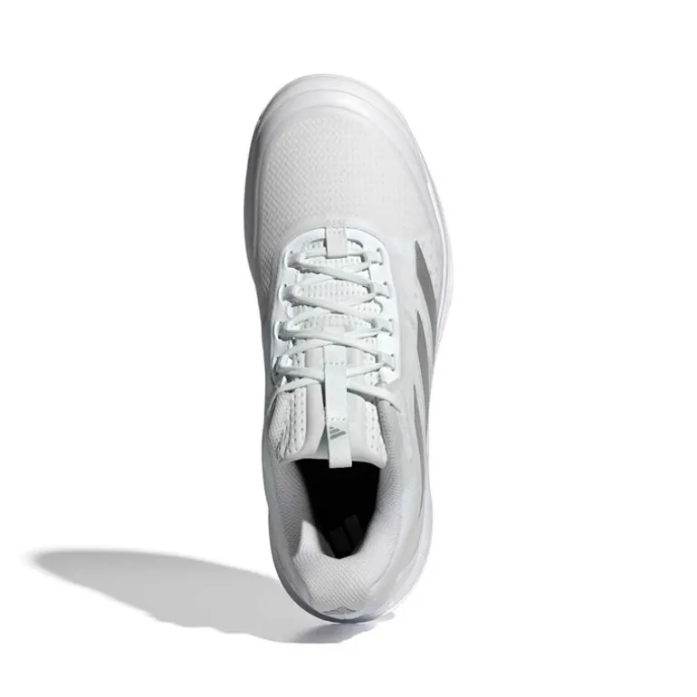 adidas Damen Avacourt 2 Sandplatz Tennisschuhe Cloud White/Silver Metallic/Weiß
