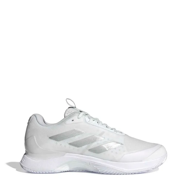 adidas Damen Avacourt 2 Sandplatz Tennisschuhe Cloud White/Silver Metallic/Weiß