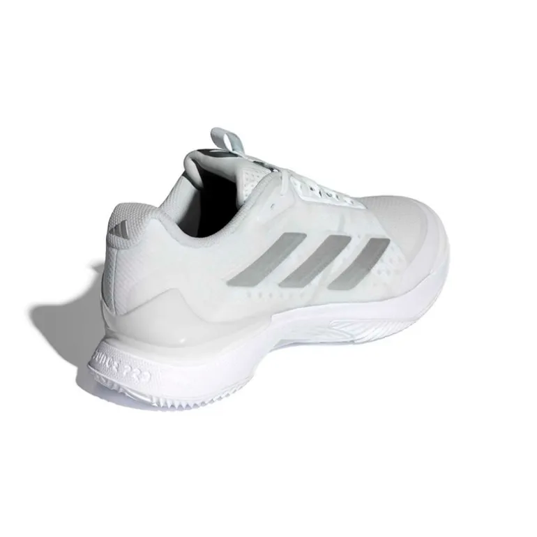 adidas Damen Avacourt 2 Sandplatz Tennisschuhe Cloud White/Silver Metallic/Weiß