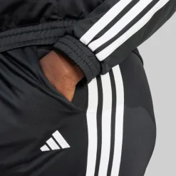 adidas Damen Übergrößen Trikot 3 Streifen Trainingshose Schwarz/Weiß