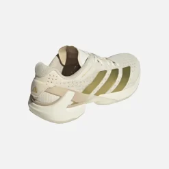 adidas Damen Courterblast Adizero Hallen Sportschuhe Off White/Gold Metallic/Crystal Sand