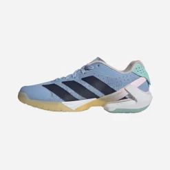 adidas Damen Courterblast Adizero Hallen Sportschuhe Glow Blue/Shadow Navy/Clear Pink