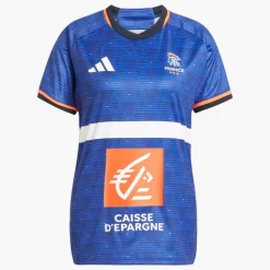 adidas Damen FFHB Frankreich Handball 25/26 Heim Replica Trikot Semi Lucid Blue