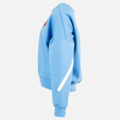 adidas Damen FFR Frankreich Rugby Z.N.E. Reise Sweatshirt Focus Blue