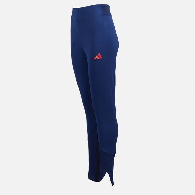 adidas Damen FFR Frankreich Rugby Z.N.E Reise Leggings Dark Blue