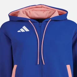 adidas Damen FFR Team Frankreich Hoodie Semi Lucid Blue