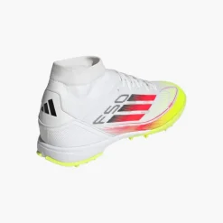 adidas Damen F50 Liga Mid Reine Sieg Pack TF Kunstrasen Fußballschuhe Cloud White/Lucid Red/Solar Yellow
