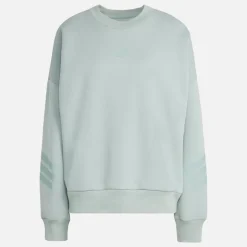 adidas Damen Future Icons 3 Streifen Sweatshirt Wonder Sage