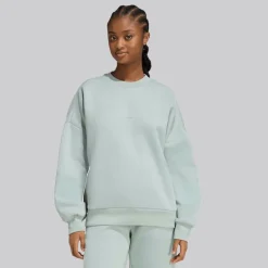 adidas Damen Future Icons 3 Streifen Sweatshirt Wonder Sage