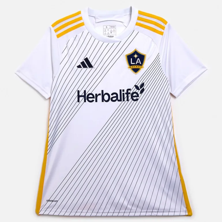 adidas Damen LA Galaxy 24/25 Heim Trikot Weiß/Dark Blue