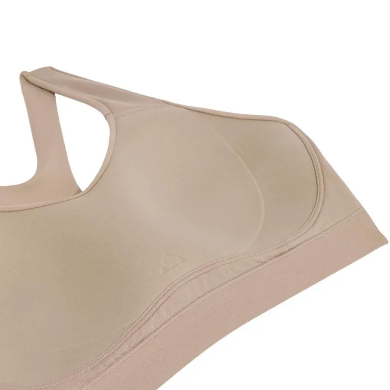 adidas Damen Optime Essentials Workout High Support Sport BH Chalky Brown