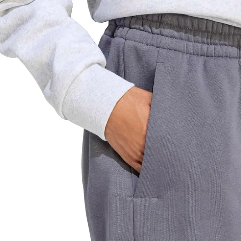 adidas Damen 3 Streifen Studio Locker geschnittene Fleece Shorts Aurora Onix