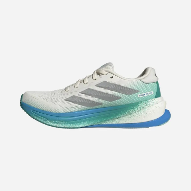 adidas Damen Supernova Rise 2 Neutrale Laufschuhe Chalk White/Silver Metallic/Glory Green
