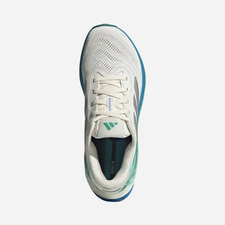 adidas Damen Supernova Rise 2 Neutrale Laufschuhe Chalk White/Silver Metallic/Glory Green