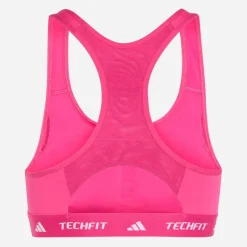adidas Damen Techfit Mittlere Unterstützung Sport BH Real Magenta