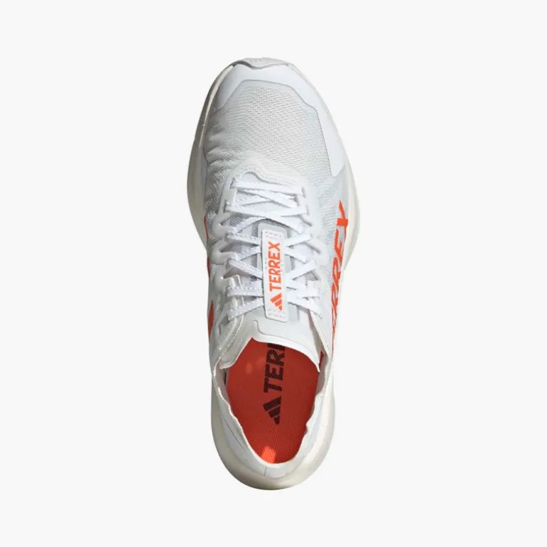 adidas Damen Terrex Agravic Speed Trail Laufschuhe Cloud White/Impact Orange/Dash Grey