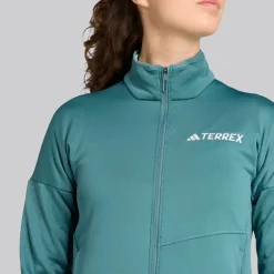 adidas Damen Terrex Xperior Climawarm Leichte Fleece Jacke Preloved Teal