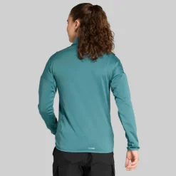 adidas Damen Terrex Xperior Climawarm Leichte Fleece Jacke Preloved Teal