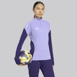 adidas Damen Tiro 25 Wettkampf Training Oberteil Light Purple