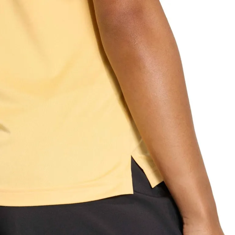 adidas Damen Trainings Basics V Ausschnitt T Shirt Semi Ice Tangerine