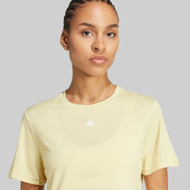 adidas Damen T Shirt Training entworfen Powder Yellow