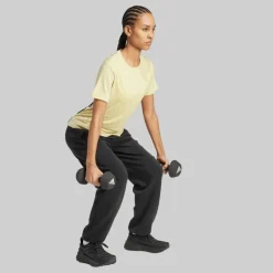 adidas Damen T Shirt Training entworfen Powder Yellow