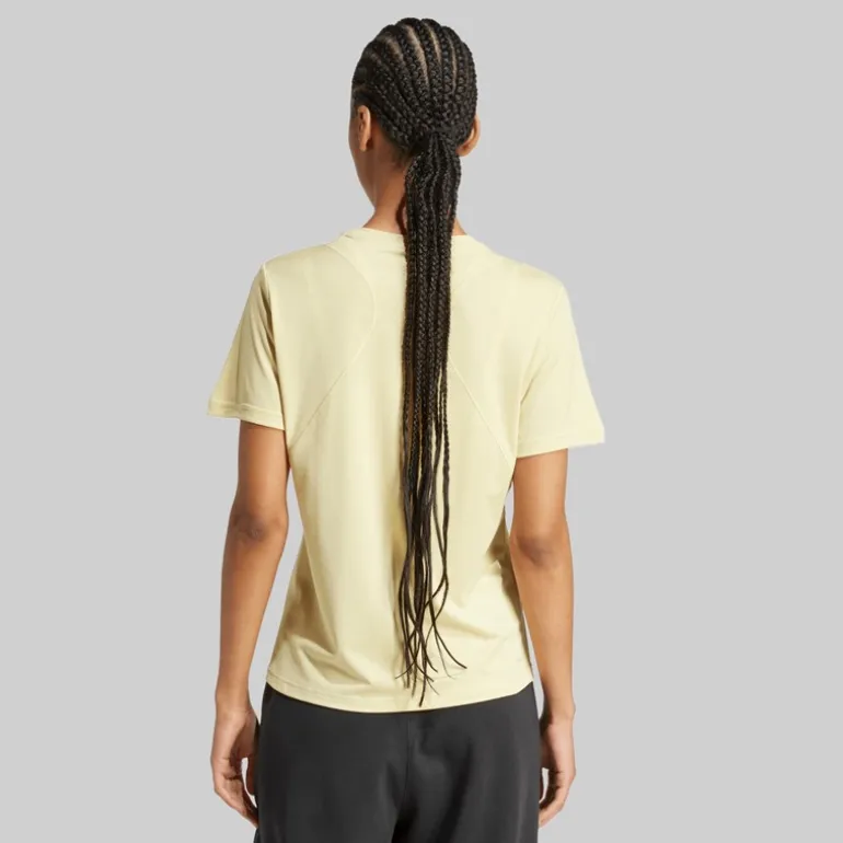 adidas Damen T Shirt Training entworfen Powder Yellow