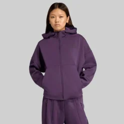 adidas Damen Z.N.E Full Zip Hoodie Aurora Plum