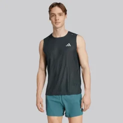 adidas Herren Adi365 Climacool+ Lauf Tanktop Schwarz/Grey Six
