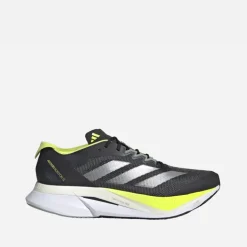 adidas Herren Adizero Boston 12 Lightstrike Pro Neutrale Laufschuhe Aurora Ink/Silver Metallic/Pulse Lime