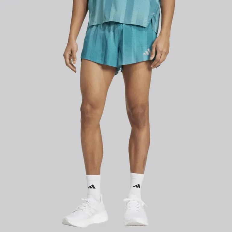 adidas Herren Adizero Laufshorts Powder Teal/Pure Teal