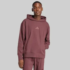 adidas Herren All SZN Cloud Jersey Kapuzenpullover Aurora Ruby/Aurora Ruby