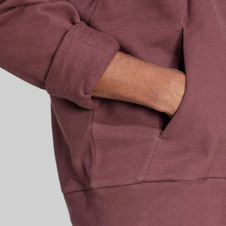 adidas Herren All SZN Cloud Jersey Kapuzenpullover Aurora Ruby/Aurora Ruby