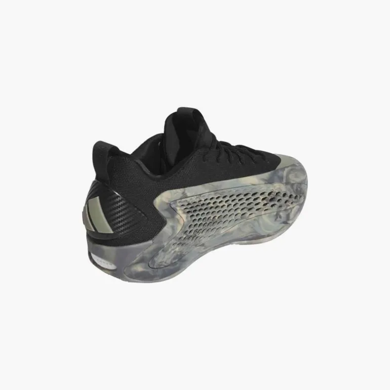 adidas Herren Anthony Edwards 1 Low 'Ascent' Basketball Schuhe Silver Pebble/Core Black/Wonder Beige
