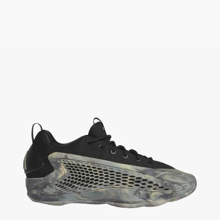 adidas Herren Anthony Edwards 1 Low 'Ascent' Basketball Schuhe Silver Pebble/Core Black/Wonder Beige