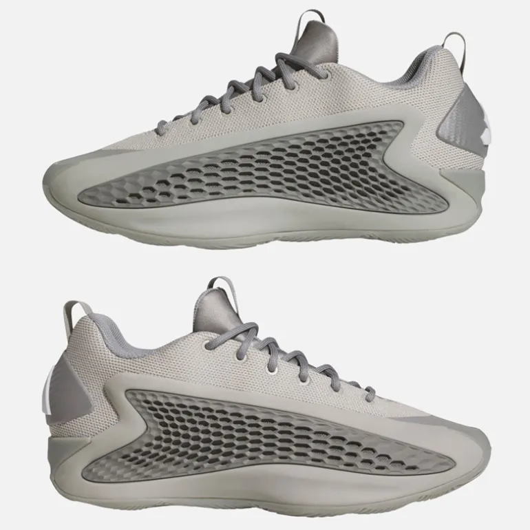 adidas Herren Anthony Edwards 1 Low Trainer Metal Grey/Dove Grey/Cloud White