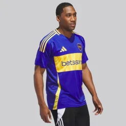 adidas Herren Cabj Boca Juniors 24/25 Heimtrikot Semi Lucid Blue/Bold Gold