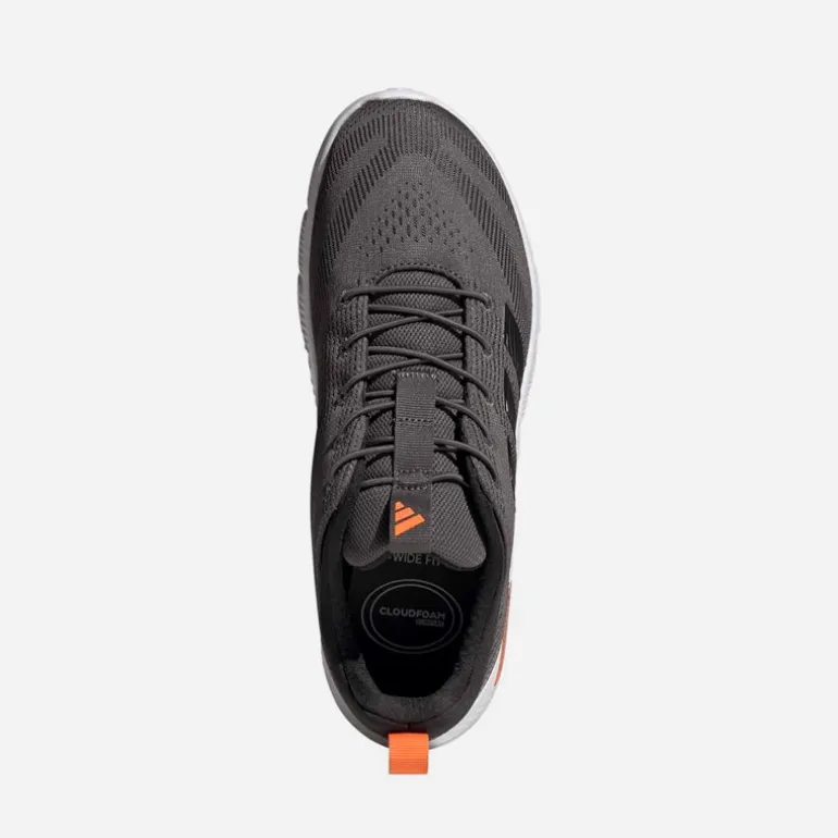 adidas Herren Cloudfoam Flex Rapidfit Turnschuhe Charcoal/Carbon/Lucid Orange