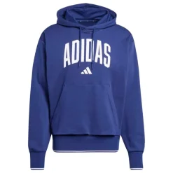 adidas Herren College Hoodie Dark Blue/Weiß