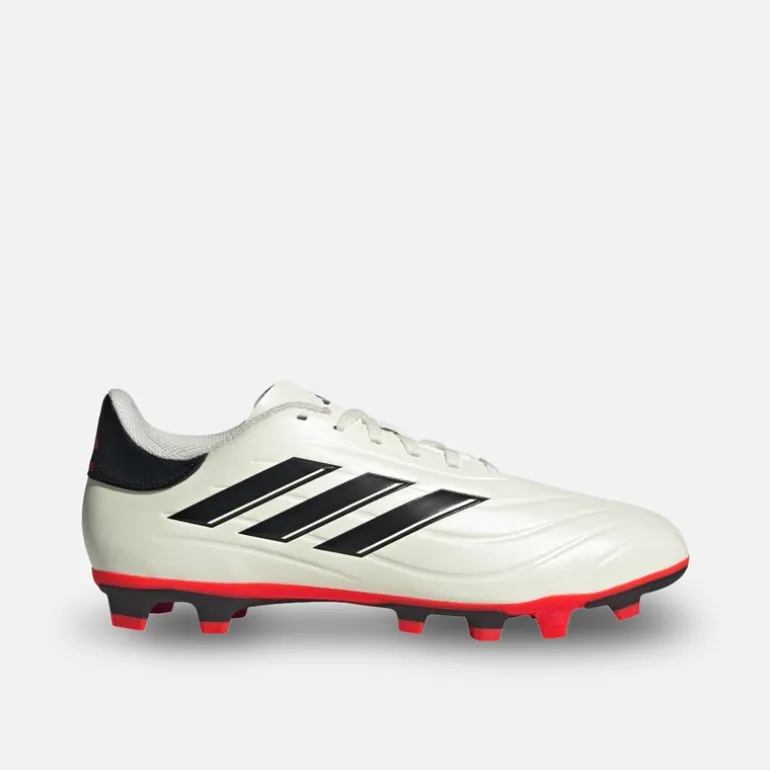 adidas Herren Copa Pure II Club FXG Flexible Ground Fußballschuhe Ivory/Core Black/Solar Red