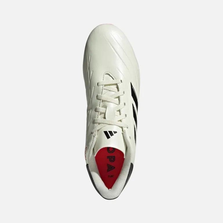 adidas Herren Copa Pure II Club FXG Flexible Ground Fußballschuhe Ivory/Core Black/Solar Red