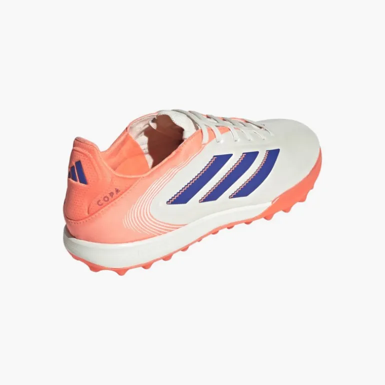 adidas Herren Copa Pure 3 Pro Coral Blaze Pack TF Astro Fußballschuhe Off White/Lucid Blue/Signal Coral