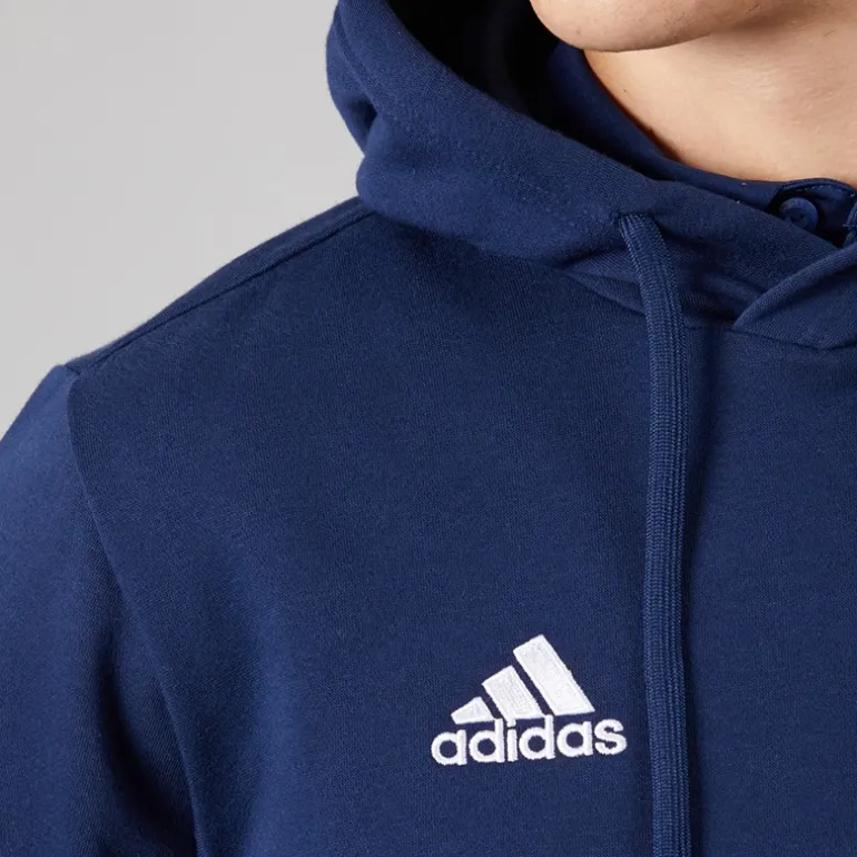 adidas Herren Entrada 22 Pullover Sweat Hoodie Navy/Weiß