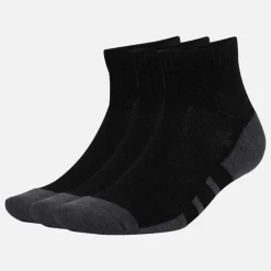 adidas Herren Essentials Climacool Drei Paar Viertel Socken Schwarz/Grey Six