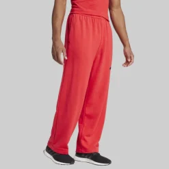 adidas Herren Essentials Weiter Bein 3 Streifen Logo Jogginghose Pure Ruby/Schwarz